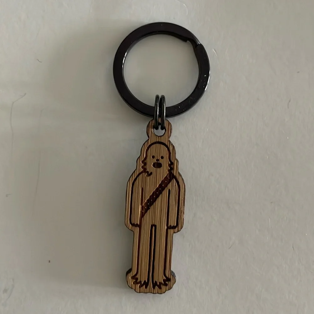 WoodRockz Bamboo Star Wars Chewbacca Keychain